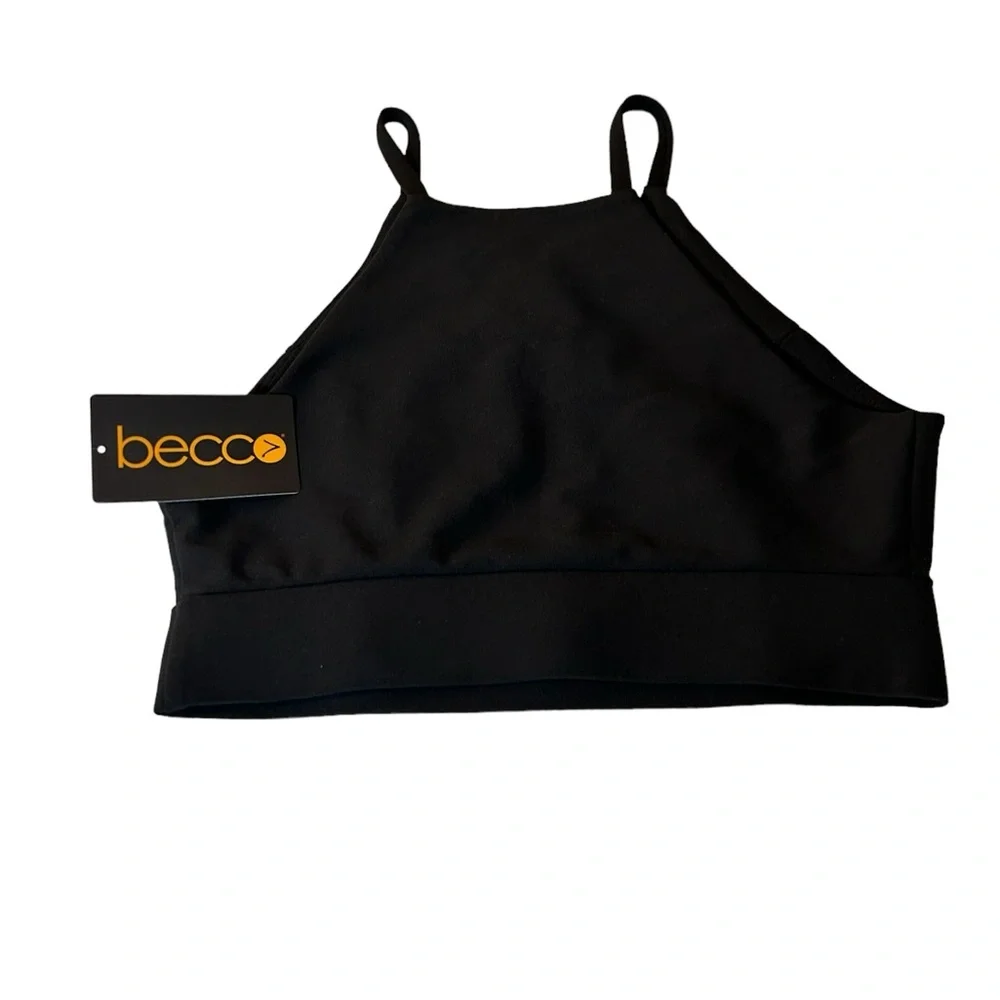 Becca Black Zip Up Sports Bra🆕 - Picture 3 of 4